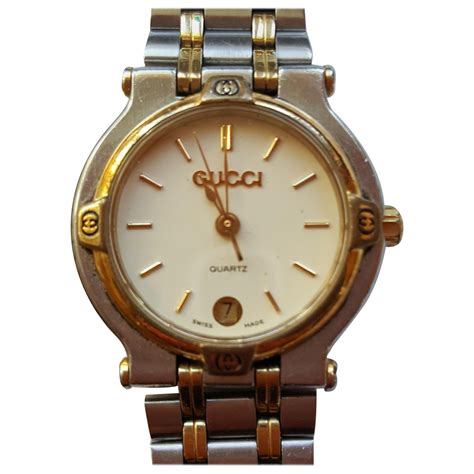 gucci quartz watch vintage|vintage gucci watch 1980s.